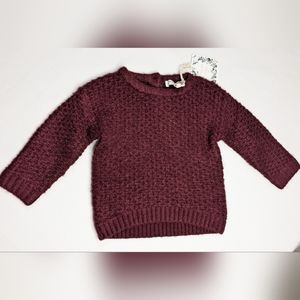 Chelsea & Violet Babys Burgundy Sweater Size:12M Quantity:2